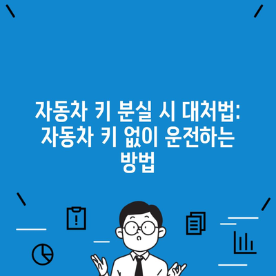 자동차 키 분실 시 대처법: 자동차 키 없이 운전하는 방법