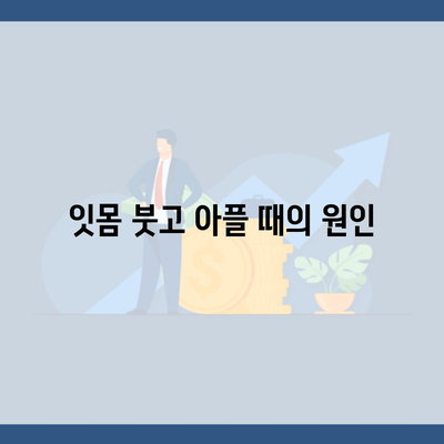 잇몸 붓고 아플 때의 원인