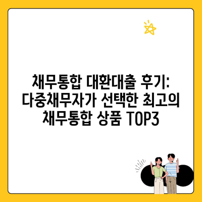 채무통합 대환대출 후기: 다중채무자가 선택한 최고의 채무통합 상품 TOP3