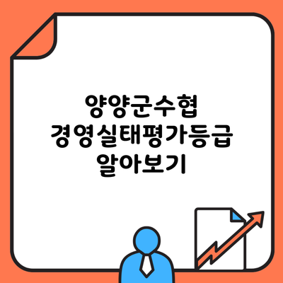 양양군수협 경영실태평가등급 알아보기