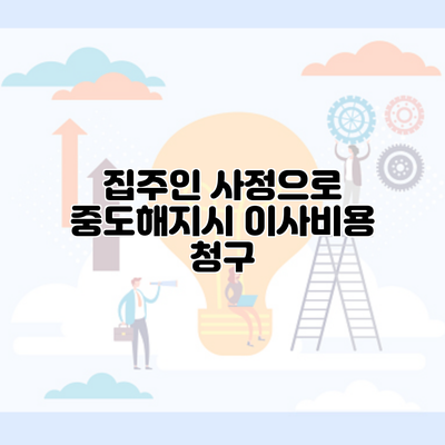 집주인 사정으로 중도해지시 이사비용 청구