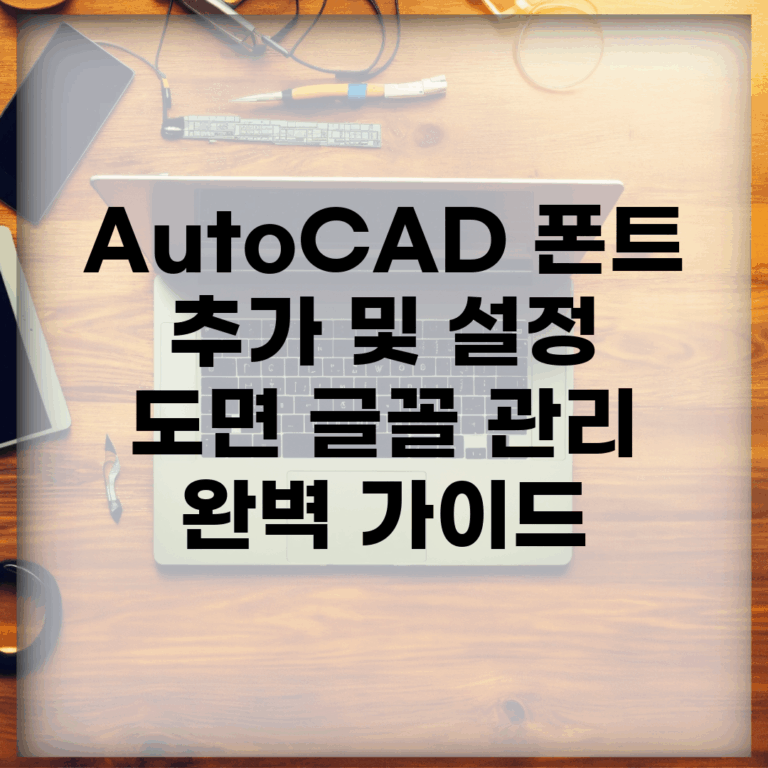AutoCAD 폰트 추가 및 설정 | 도면 글꼴 관리 완벽 가이드