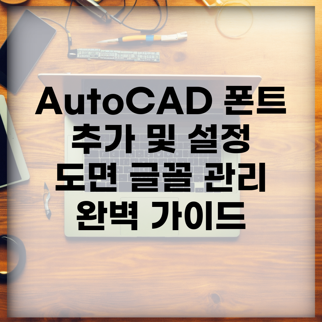 AutoCAD 폰트 추가 및 설정 | 도면 글꼴 관리 완벽 가이드