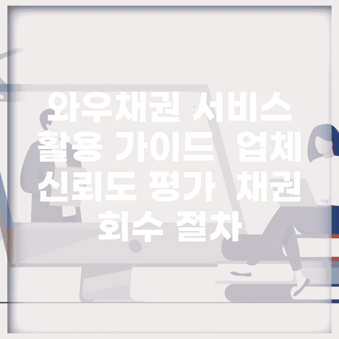 와우채권 서비스 활용 가이드 | 업체 신뢰도 평가 | 채권 회수 절차