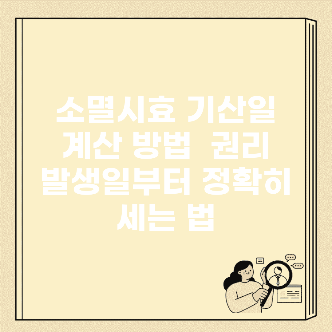 소멸시효 기산일 계산 방법 | 권리 발생일부터 정확히 세는 법