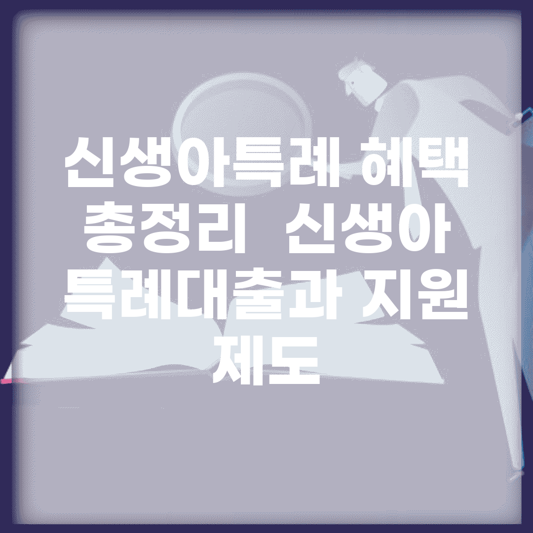 신생아특례 혜택 총정리 | 신생아 특례대출과 지원 제도