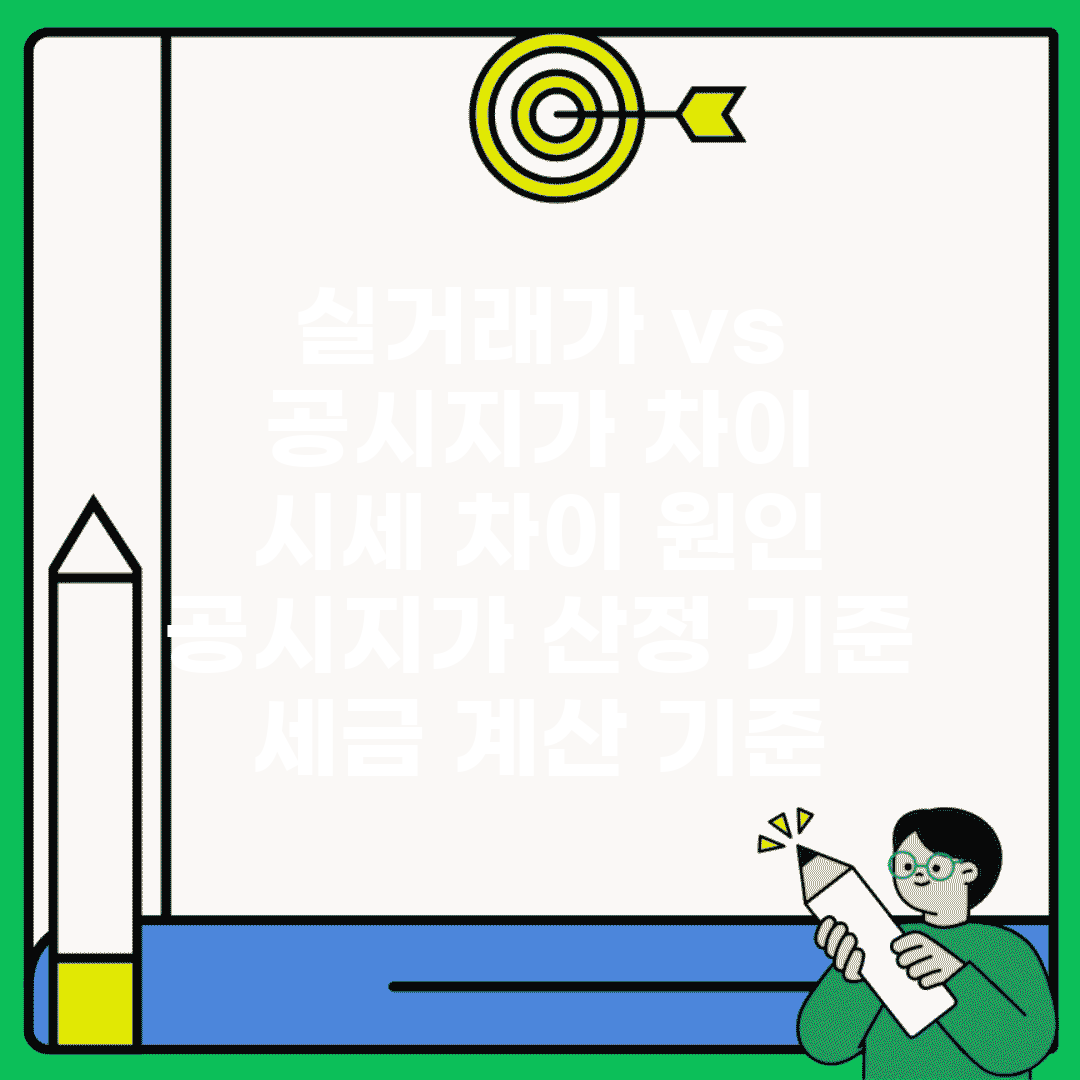 실거래가 vs 공시지가 차이 | 시세 차이 원인 | 공시지가 산정 기준 | 세금 계산 기준