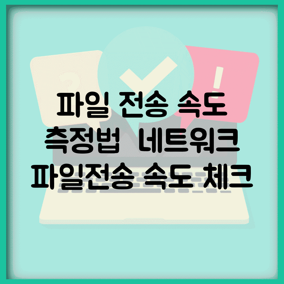 파일 전송 속도 측정법 | 네트워크 파일전송 속도 체크