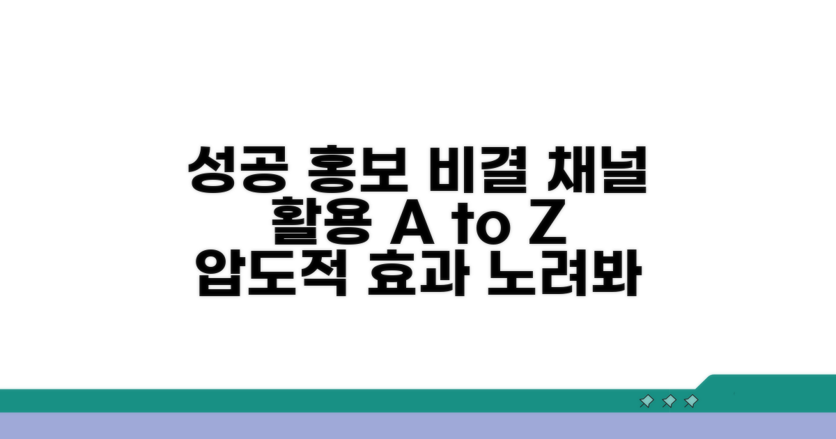 효과적인 홍보, 채널 활용 전략