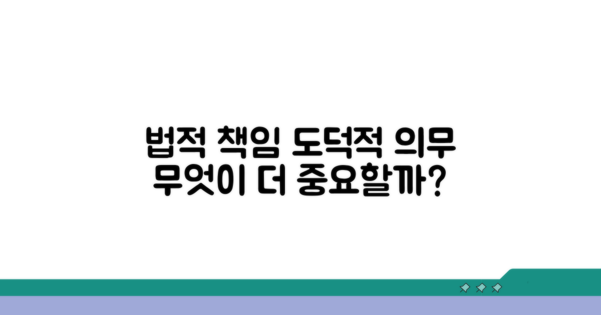 법적 책임과 도덕적 의무