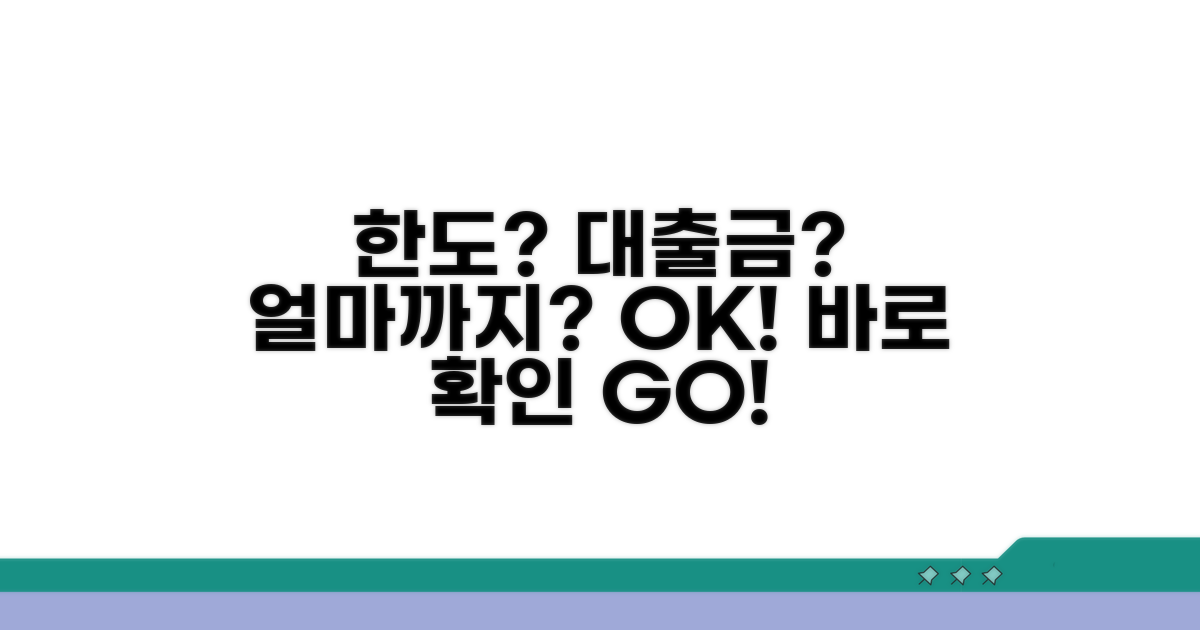 한도와 대출 가능 금액