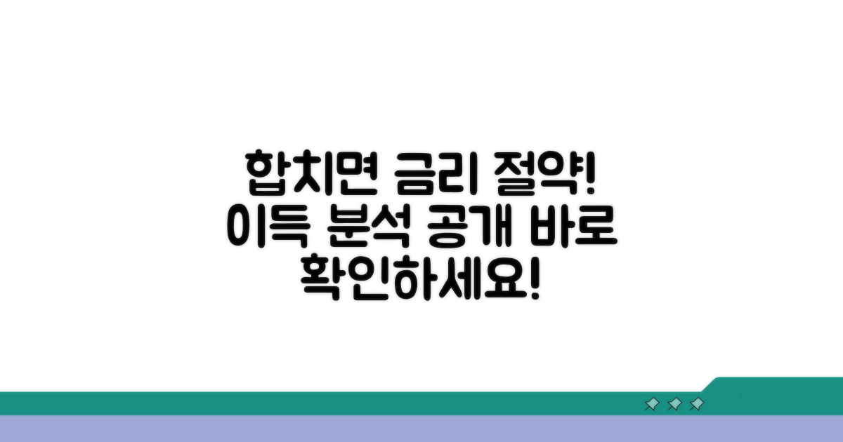 합치는 것, 금리 절약 효과 분석