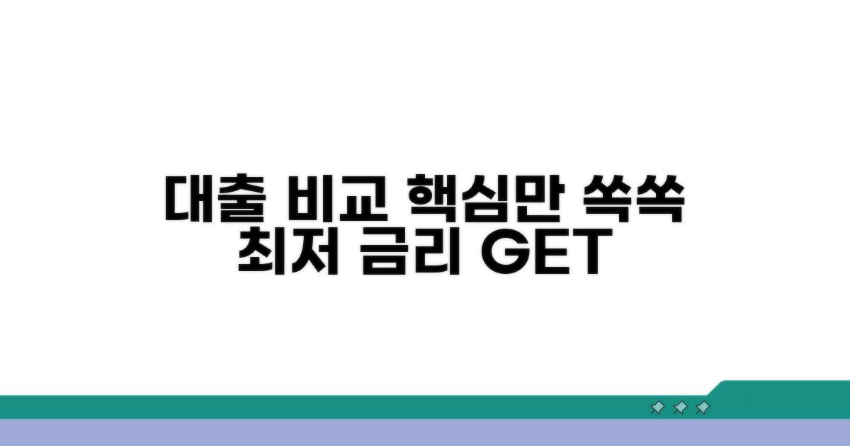 새로운 대출 비교 분석