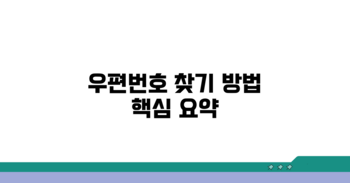 변경 우편번호 검색 절차
