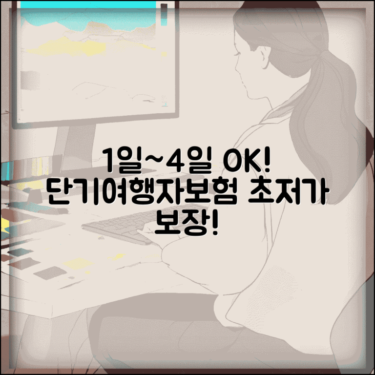 단기여행자보험 1일부터 가입 | 당일치기 3박4일 단기 여행도 보장받는 저렴한 여행자보험