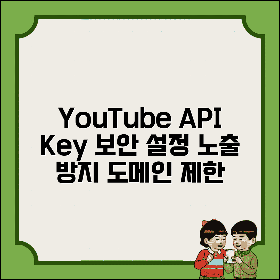 YouTube API Key v3 보안 설정 | API 키 노출 방지하고 도메인 제한으로 안전하게 관리하기