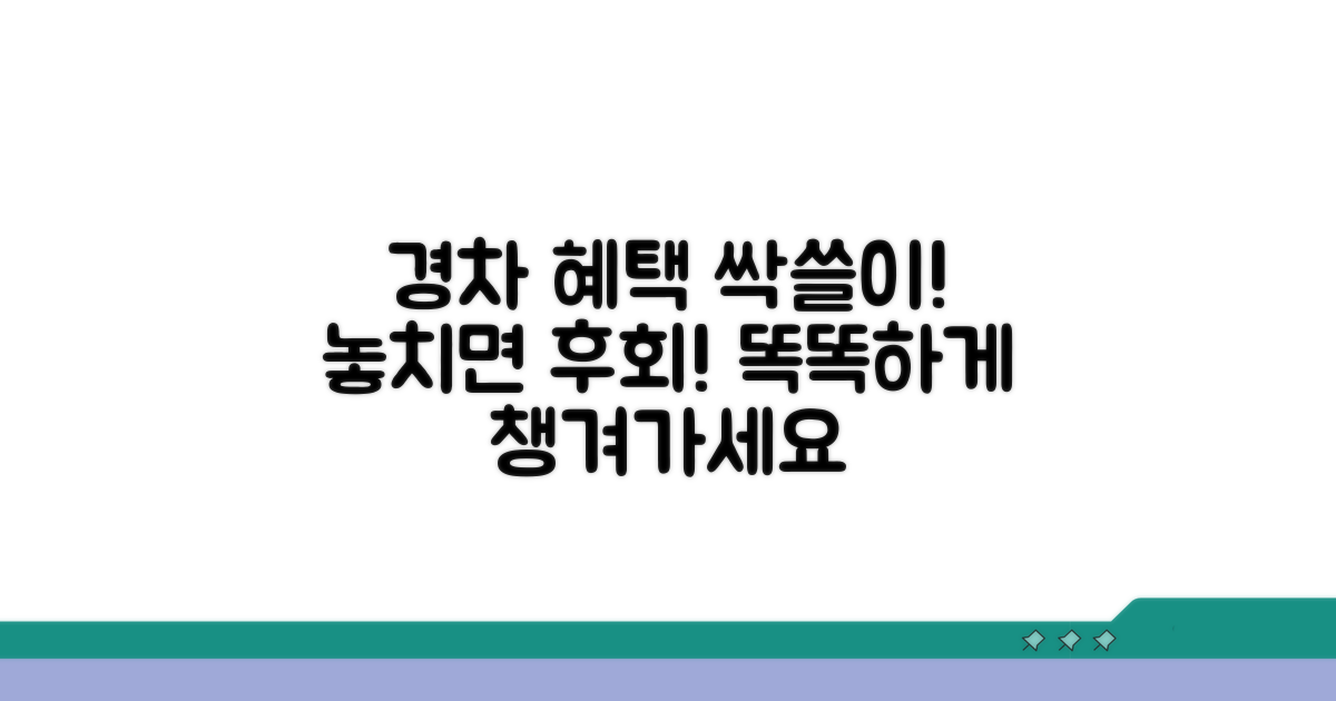 경차 우대 혜택, 꼼꼼하게 챙기세요