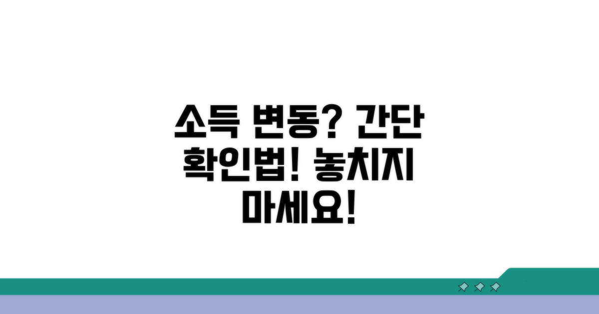 소득 변동 통지서, 기본 확인법