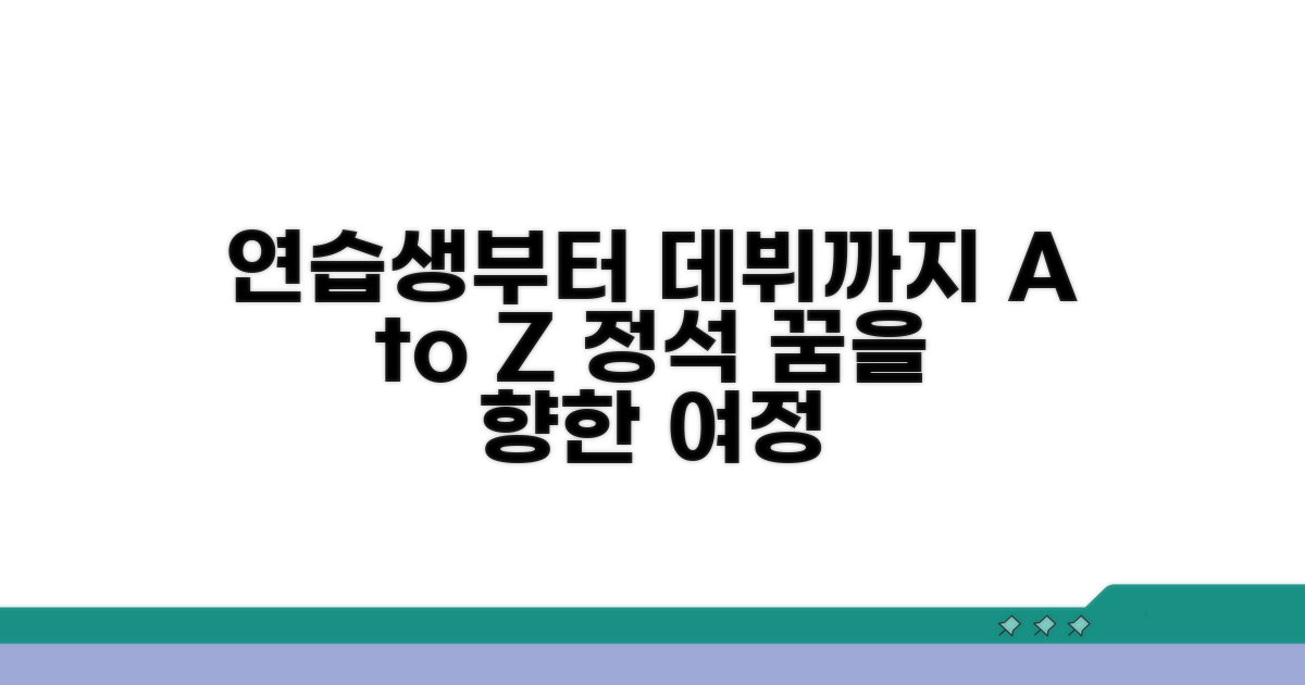 연습생 생활과 데뷔 과정 A to Z