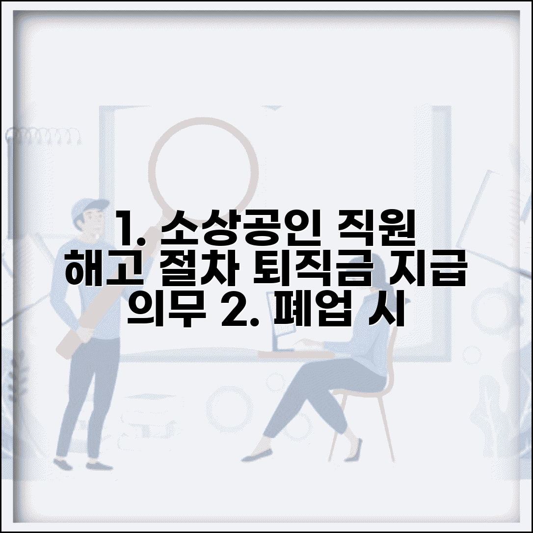 소상공인 폐업 직원 | 직원 해고 절차 | 퇴직금 지급 의무