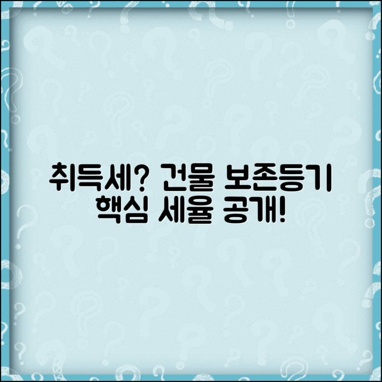 건물 소유권보존등기 취득세 | 건물 소유권보존 시 취득세율 건물 소유권보존등기 취득세 | 건물 소유권보존 시 취득세율