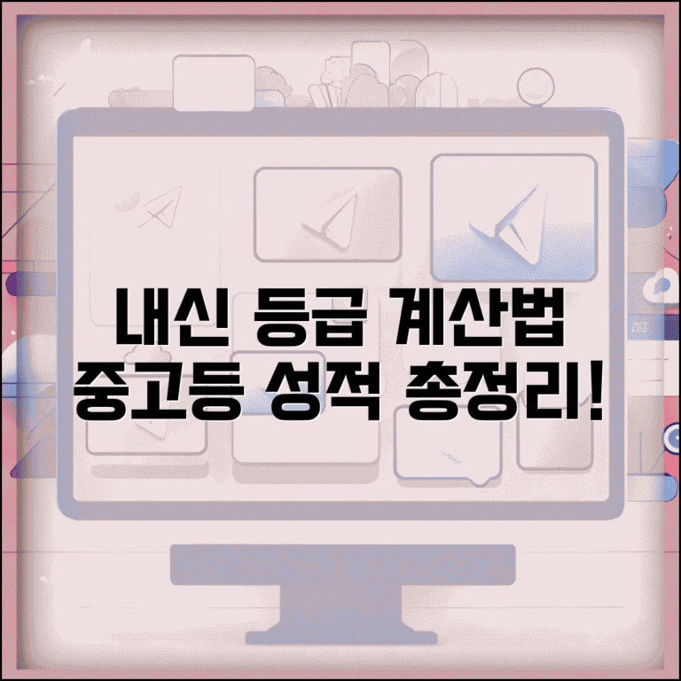내신등급표 계산법 | 고등학교 중학교 성적 등급 산출 방법 내신등급표 계산법 | 고등학교 중학교 성적 등급 산출 방법
