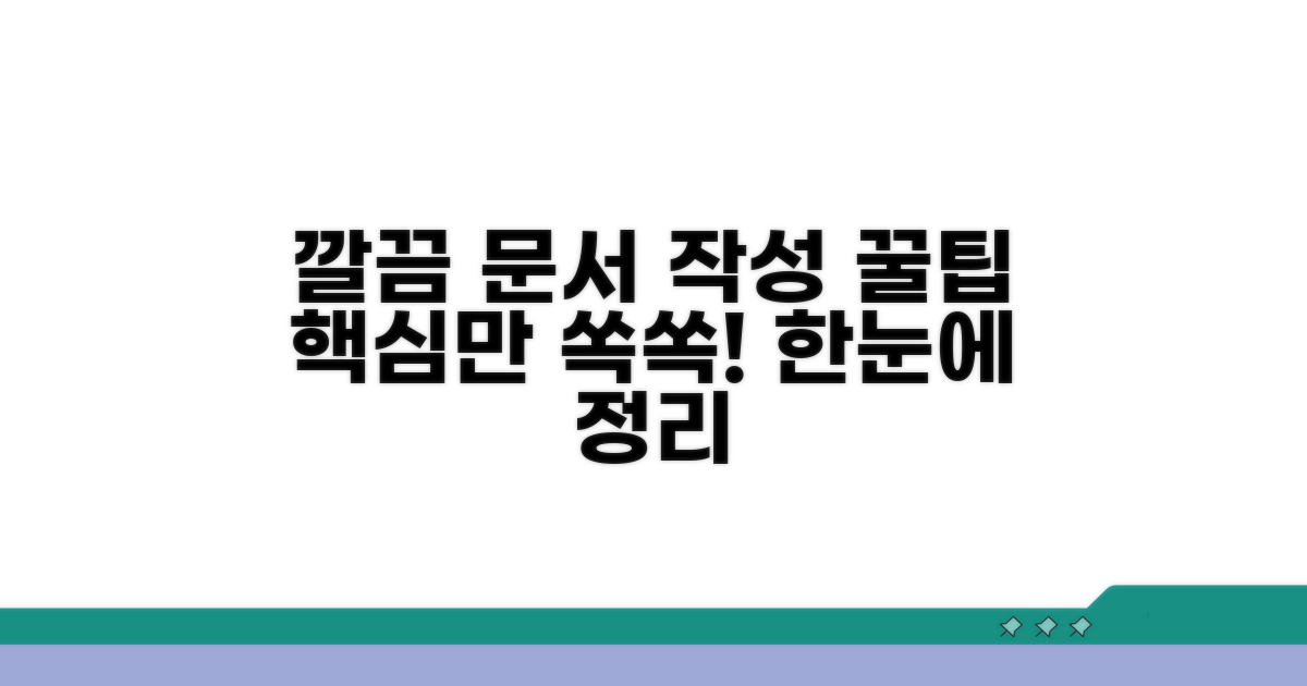 더 깔끔한 문서 작성을 위한 팁