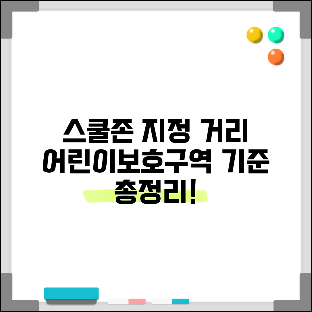 어린이보호구역 지정 기준 거리 | 스쿨존 지정 대상과 범위 기준