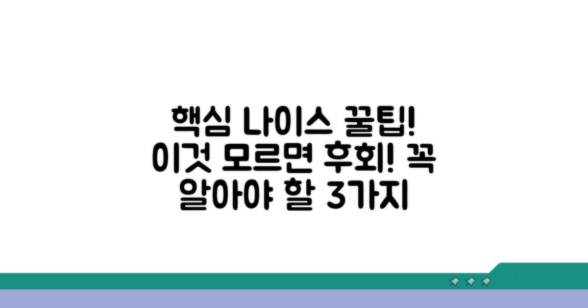 나이스 이용 시 꼭 알아둘 점