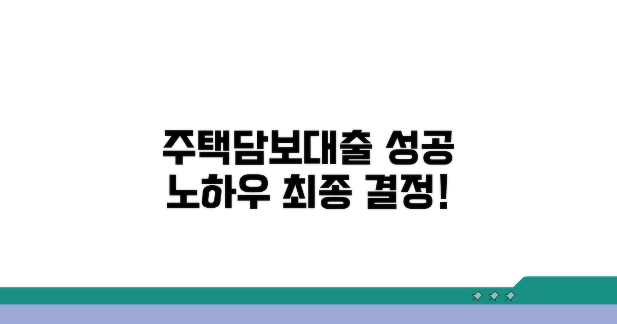 주택담보대출 성공 노하우