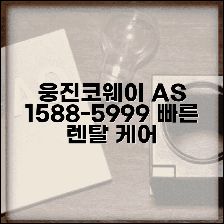 웅진코웨이 고객센터 1588-5999 | 웅진코웨이 렌탈 서비스 A/S
