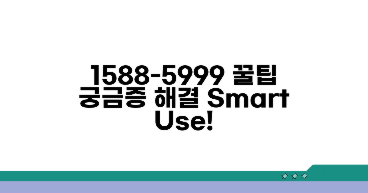 궁금증 해결! 1588-5999 활용 꿀팁