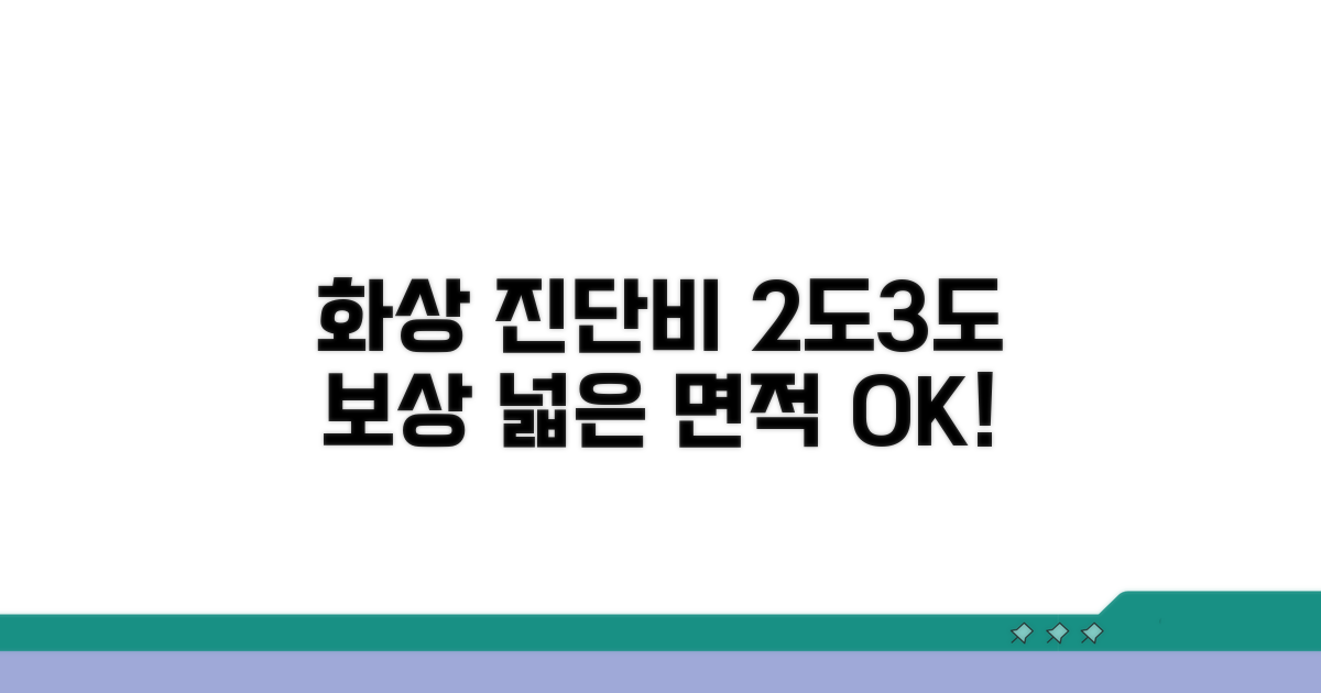 2도, 3도 화상 체표면적 진단비 보상