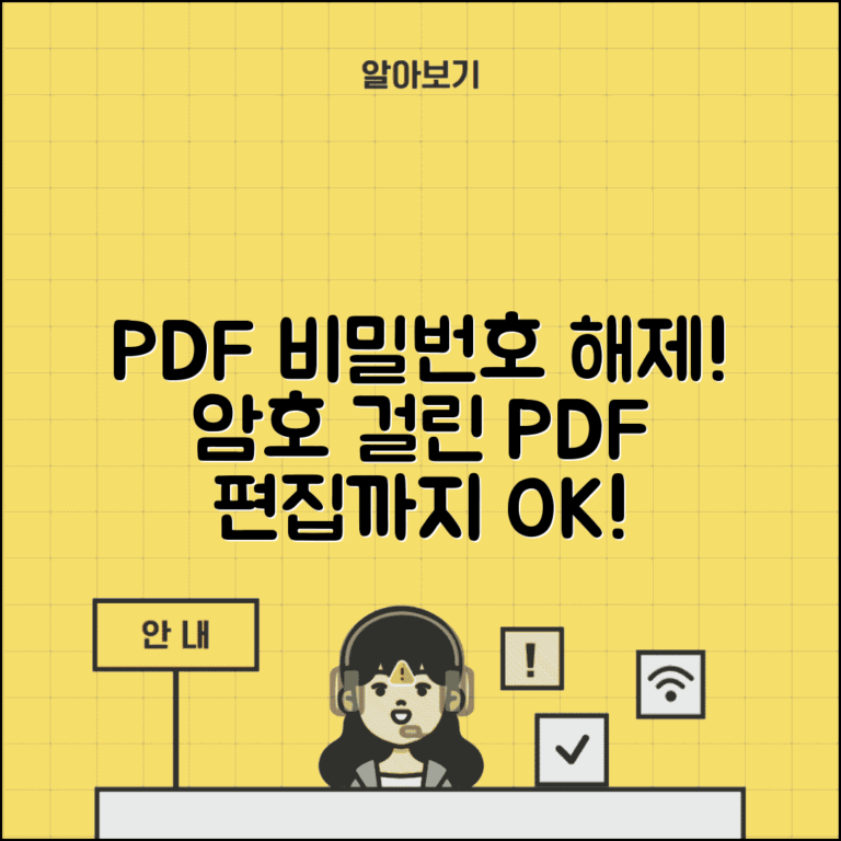 PDF 비밀번호 해제 프로그램 활용 | 암호 걸린 PDF 파일 해제하고 편집 가능하게 만드는 방법