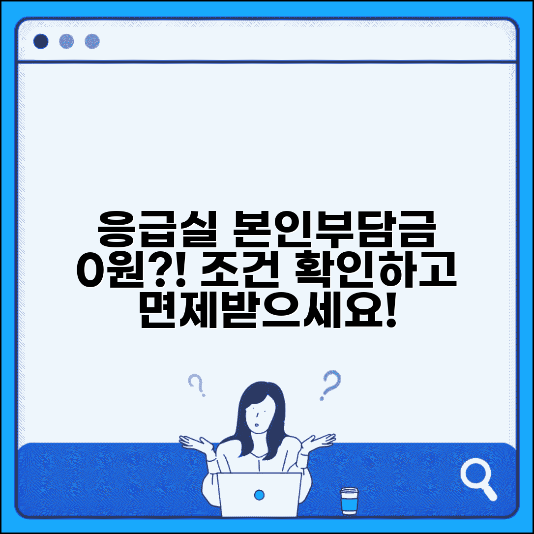응급실 본인부담금 감면 조건 | 응급의료 이용 시 부담금 면제 기준