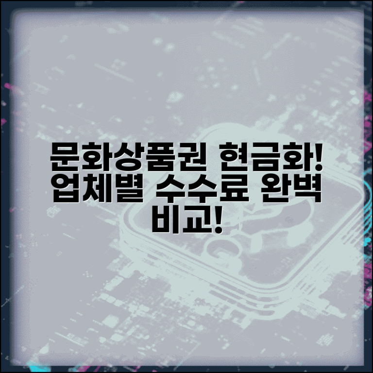 문화상품권 환전 방법 | 현금화 업체 수수료 완벽 비교