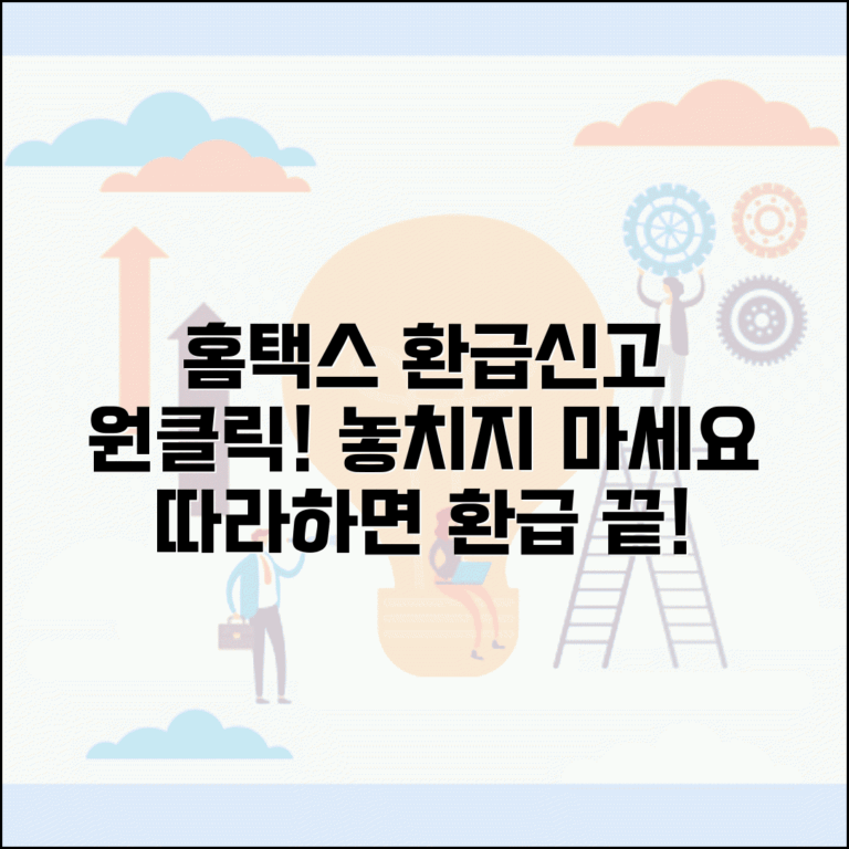 홈택스 원클릭 환급신고 화면 따라하기 | 클릭 한 번씩 놓치지 않기