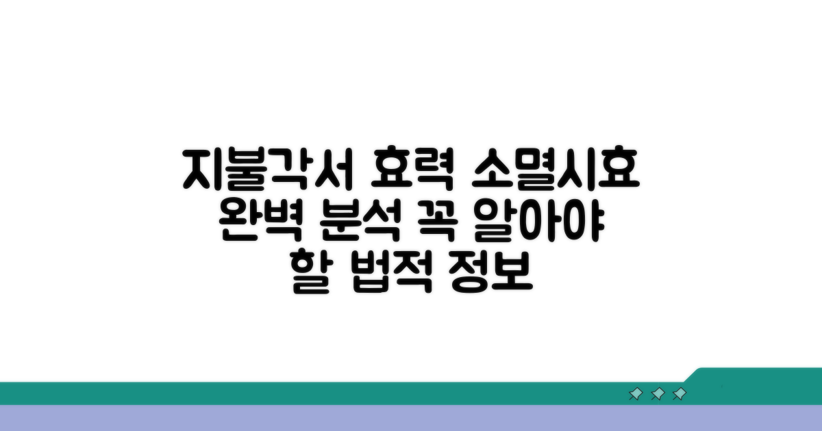 지불각서 효력, 소멸시효 짚어보기