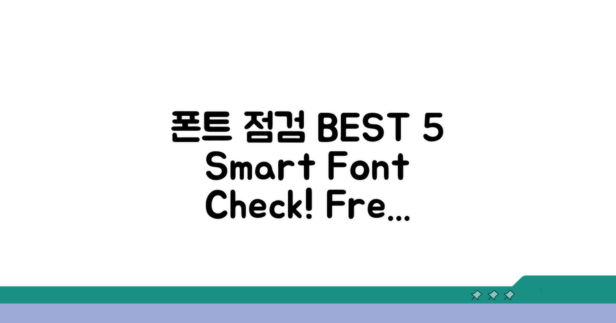 폰트 점검 도구 추천 top 5