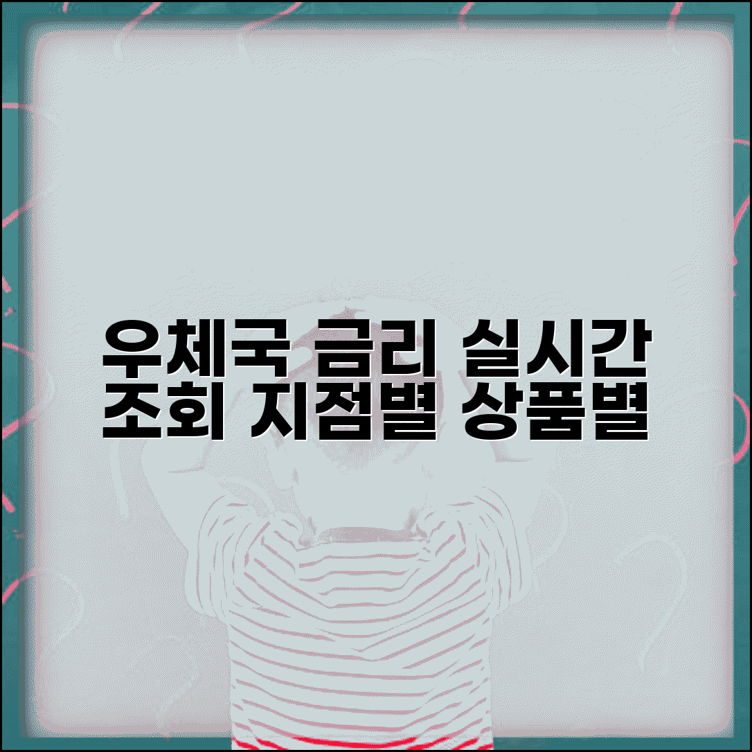 우체국 예금금리조회 실시간 확인 방법 | 지점별 상품별 금리 한눈에 보기