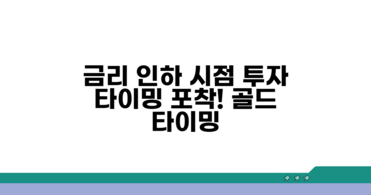 투자 전략: 금리 인하 시점과 투자 타이밍