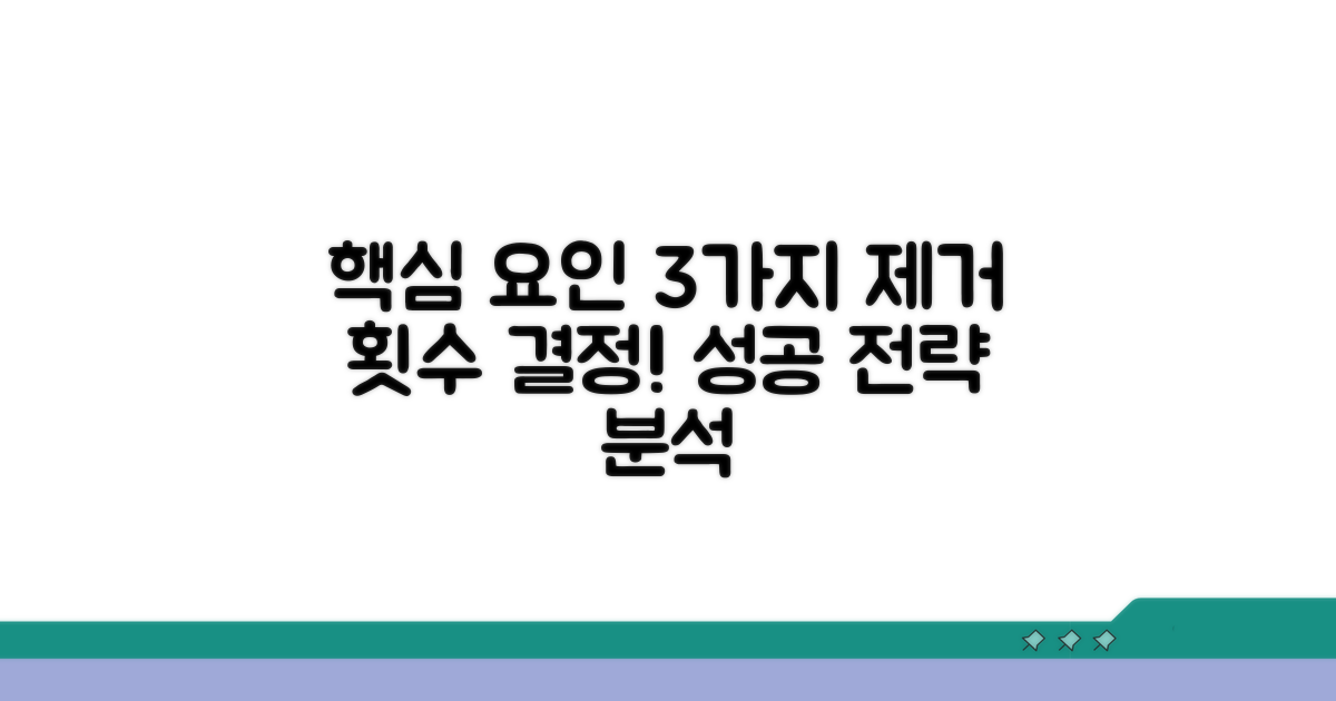 제거 횟수 결정하는 핵심 요인 분석