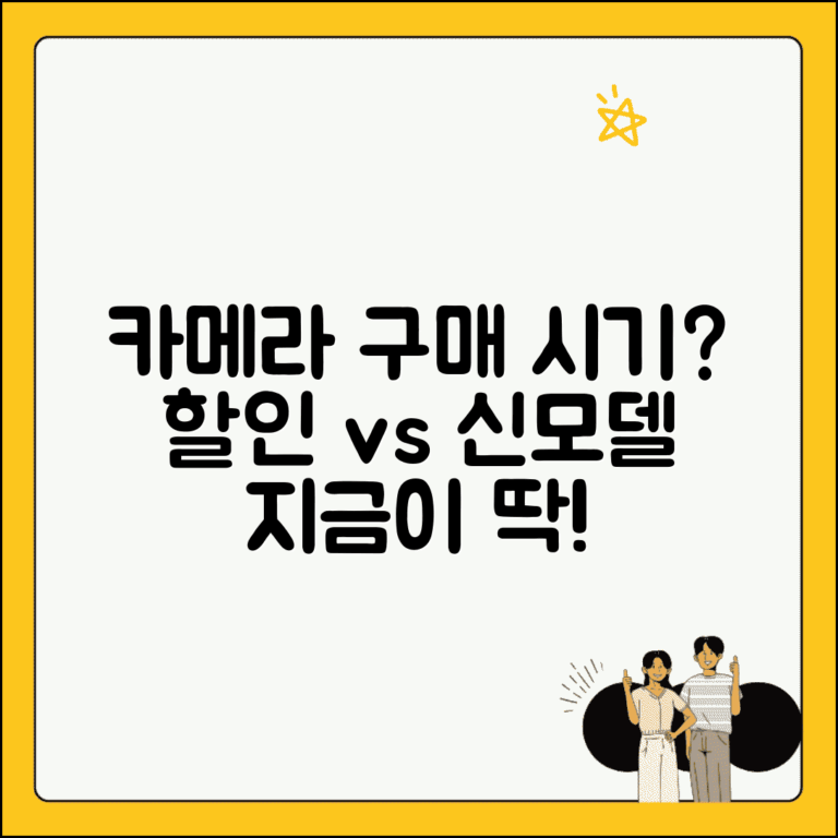 카메라 구매 시기 언제가 좋은지 | 디지털카메라 할인과 신모델 출시