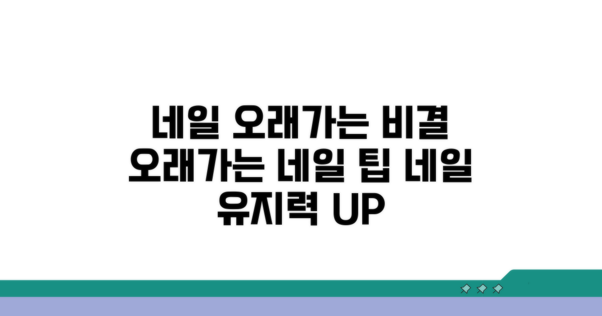 네일 유지 기간 좌우 요인