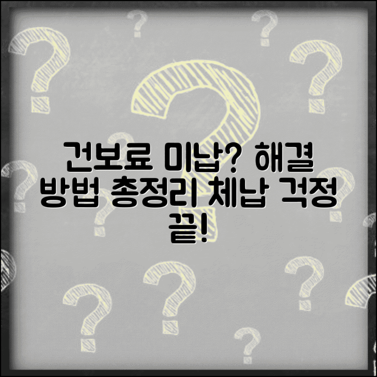 건강보험 미납 해결방법 | 체납 해소 방안 | 납부계획 수립