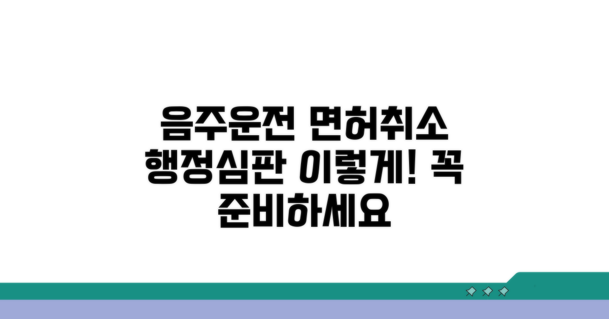 음주운전 면허 취소 행정심판 신청 방법