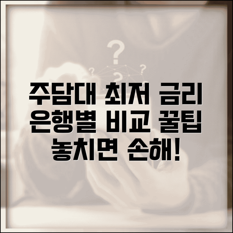 주담대 금리 비교 | 주택담보대출 은행별 금리와 우대 조건