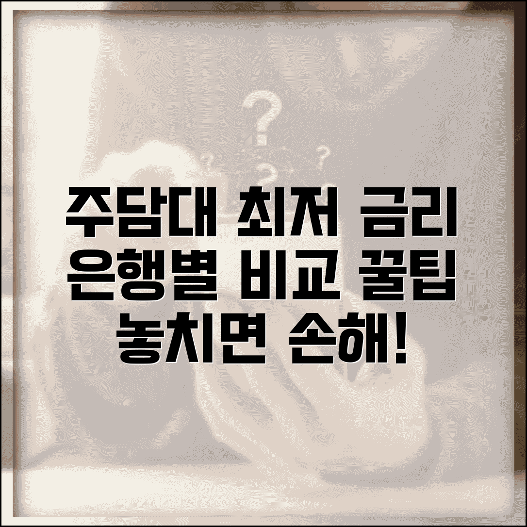 주담대 금리 비교 | 주택담보대출 은행별 금리와 우대 조건