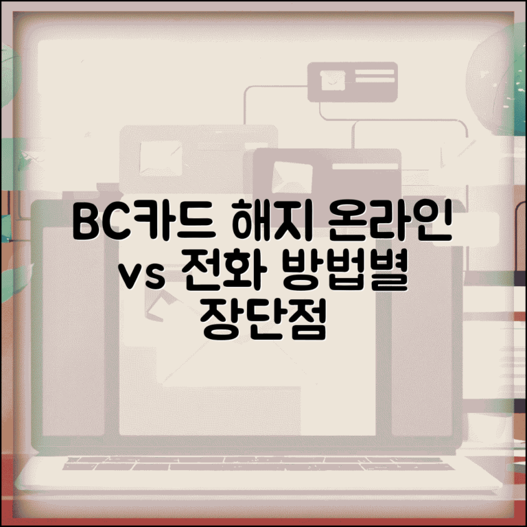 비씨카드 온라인 해지 vs 전화 해지 | BC카드 해지 방법별 장단점