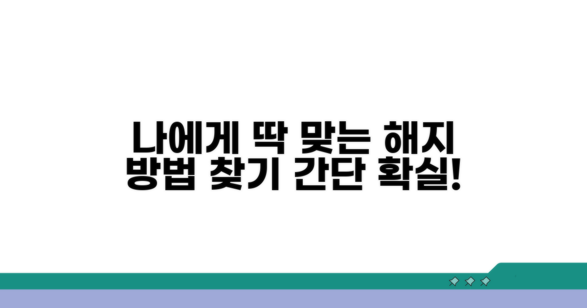 나에게 맞는 해지 방법 선택